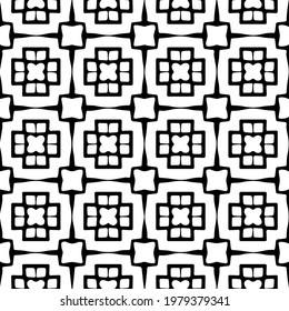 
Geometric vector pattern with triangular elements. abstract picture for wallpapers and backgrounds. Black and white ornament.