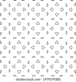 
Geometric vector pattern with triangular elements. abstract picture for wallpapers and backgrounds. Black and white ornament.