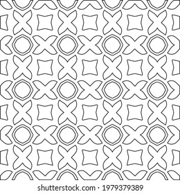 
Geometric vector pattern with triangular elements. abstract picture for wallpapers and backgrounds. Black and white ornament.