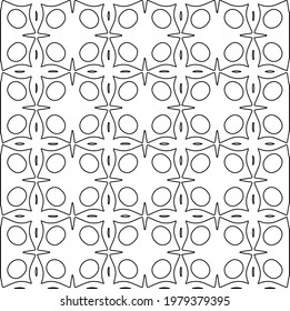 Geometric vector pattern with triangular elements. abstract picture for wallpapers and backgrounds. Black and white ornament.