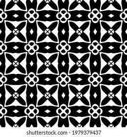 
Geometric vector pattern with triangular elements. abstract picture for wallpapers and backgrounds. Black and white ornament.