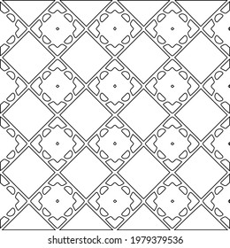Geometric vector pattern with triangular elements. abstract picture for wallpapers and backgrounds. Black and white ornament.