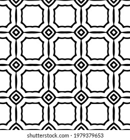 
Geometric vector pattern with triangular elements. abstract picture for wallpapers and backgrounds. Black and white ornament.