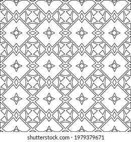 Geometric vector pattern with triangular elements. abstract picture for wallpapers and backgrounds. Black and white ornament.