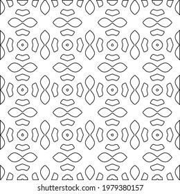 
Geometric vector pattern with triangular elements. abstract picture for wallpapers and backgrounds. Black and white ornament.