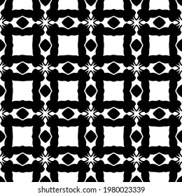 Geometric vector pattern with triangular elements. abstract picture for wallpapers and backgrounds. Black and white ornament.