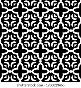 Geometric vector pattern with triangular elements. abstract picture for wallpapers and backgrounds. Black and white ornament.