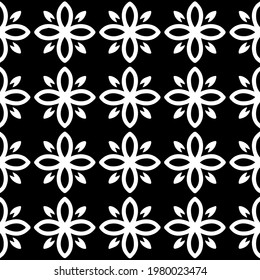 Geometric vector pattern with triangular elements. abstract picture for wallpapers and backgrounds. Black and white ornament.