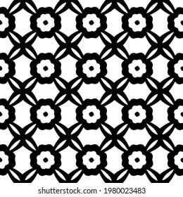 Geometric vector pattern with triangular elements. abstract picture for wallpapers and backgrounds. Black and white ornament.