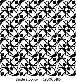Geometric vector pattern with triangular elements. abstract picture for wallpapers and backgrounds. Black and white ornament.