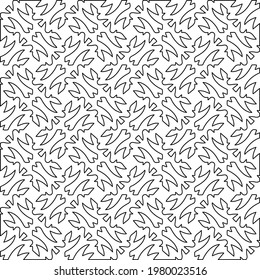 Geometric vector pattern with triangular elements. abstract picture for wallpapers and backgrounds. Black and white ornament.