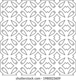 Geometric vector pattern with triangular elements. abstract picture for wallpapers and backgrounds. Black and white ornament.