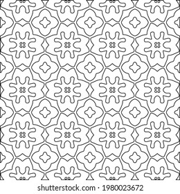 Geometric vector pattern with triangular elements. abstract picture for wallpapers and backgrounds. Black and white ornament.