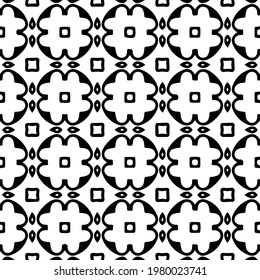 Geometric vector pattern with triangular elements. abstract picture for wallpapers and backgrounds. Black and white ornament.