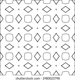 Geometric vector pattern with triangular elements. abstract picture for wallpapers and backgrounds. Black and white ornament.