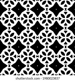 Geometric vector pattern with triangular elements. abstract picture for wallpapers and backgrounds. Black and white ornament.
