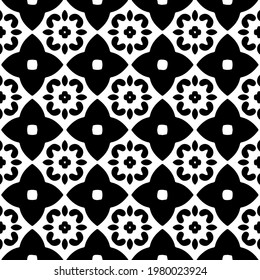 Geometric vector pattern with triangular elements. abstract picture for wallpapers and backgrounds. Black and white ornament.