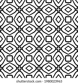 Geometric vector pattern with triangular elements. abstract picture for wallpapers and backgrounds. Black and white ornament.