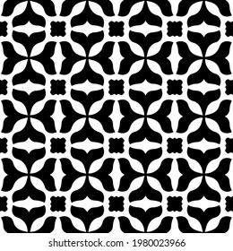 Geometric vector pattern with triangular elements. abstract picture for wallpapers and backgrounds. Black and white ornament.