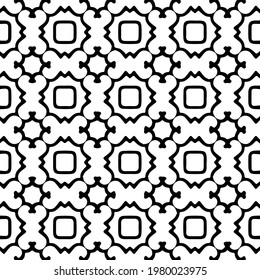 Geometric vector pattern with triangular elements. abstract picture for wallpapers and backgrounds. Black and white ornament.