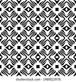 Geometric vector pattern with triangular elements. abstract picture for wallpapers and backgrounds. Black and white ornament.