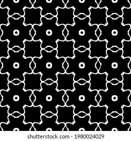 Geometric vector pattern with triangular elements. abstract picture for wallpapers and backgrounds. Black and white ornament.
