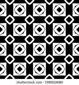 Geometric vector pattern with triangular elements. abstract picture for wallpapers and backgrounds. Black and white ornament.