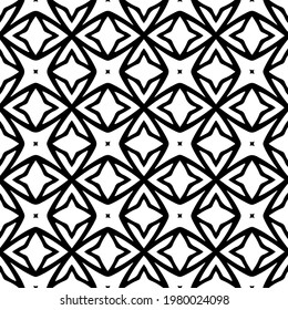 Geometric vector pattern with triangular elements. abstract picture for wallpapers and backgrounds. Black and white ornament.