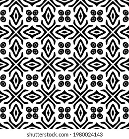 Geometric vector pattern with triangular elements. abstract picture for wallpapers and backgrounds. Black and white ornament.