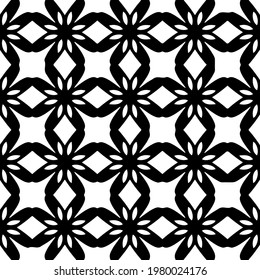 Geometric vector pattern with triangular elements. abstract picture for wallpapers and backgrounds. Black and white ornament.