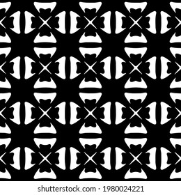 Geometric vector pattern with triangular elements. abstract picture for wallpapers and backgrounds. Black and white ornament.