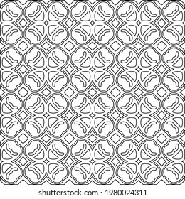 Geometric vector pattern with triangular elements. abstract picture for wallpapers and backgrounds. Black and white ornament.