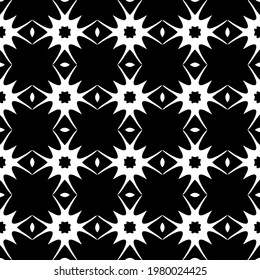 Geometric vector pattern with triangular elements. abstract picture for wallpapers and backgrounds. Black and white ornament.