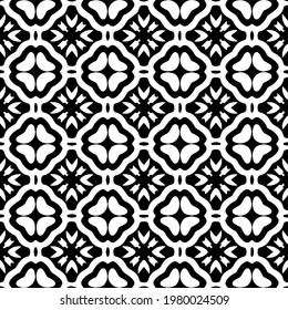 Geometric vector pattern with triangular elements. abstract picture for wallpapers and backgrounds. Black and white ornament.