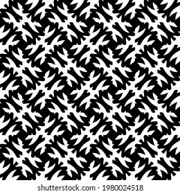 Geometric vector pattern with triangular elements. abstract picture for wallpapers and backgrounds. Black and white ornament.