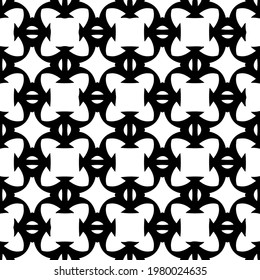 Geometric vector pattern with triangular elements. abstract picture for wallpapers and backgrounds. Black and white ornament.