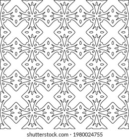 Geometric vector pattern with triangular elements. abstract picture for wallpapers and backgrounds. Black and white ornament.
