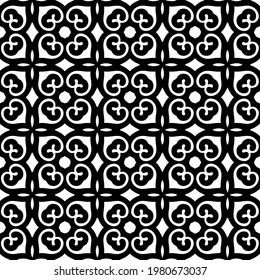 Geometric vector pattern with triangular elements. abstract picture for wallpapers and backgrounds. Black and white ornament.