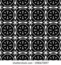 Geometric vector pattern with triangular elements. abstract picture for wallpapers and backgrounds. Black and white ornament.