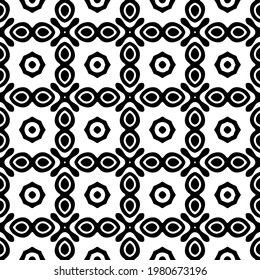 Geometric vector pattern with triangular elements. abstract picture for wallpapers and backgrounds. Black and white ornament.