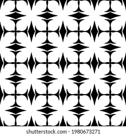 Geometric vector pattern with triangular elements. abstract picture for wallpapers and backgrounds. Black and white ornament.