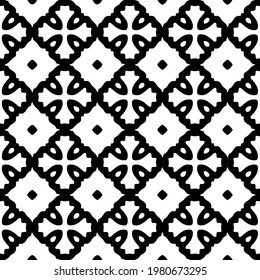 Geometric vector pattern with triangular elements. abstract picture for wallpapers and backgrounds. Black and white ornament.