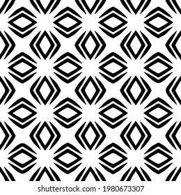 Geometric vector pattern with triangular elements. abstract picture for wallpapers and backgrounds. Black and white ornament.