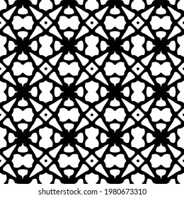 Geometric vector pattern with triangular elements. abstract picture for wallpapers and backgrounds. Black and white ornament.