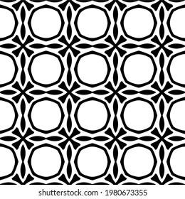 Geometric vector pattern with triangular elements. abstract picture for wallpapers and backgrounds. Black and white ornament.