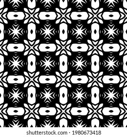 Geometric vector pattern with triangular elements. abstract picture for wallpapers and backgrounds. Black and white ornament.