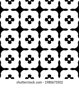 Geometric vector pattern with triangular elements. abstract picture for wallpapers and backgrounds. Black and white ornament.