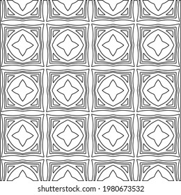Geometric vector pattern with triangular elements. abstract picture for wallpapers and backgrounds. Black and white ornament.