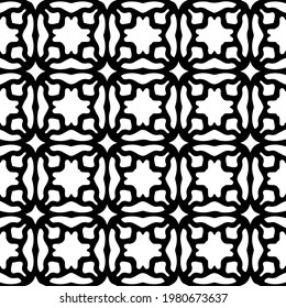 Geometric vector pattern with triangular elements. abstract picture for wallpapers and backgrounds. Black and white ornament.