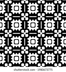 Geometric vector pattern with triangular elements. abstract picture for wallpapers and backgrounds. Black and white ornament.